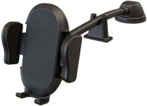 Купить Держатель автомобильный Wiiix HT-417TW10NN-B зажимным фиксатором и присоской на обратной стороне крепления к торпеде, черный - X-1078874 из реестра по лучшей цене