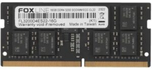 Купить Модуль памяти SODIMM DDR4 16GB Foxline FL3200D4ES22-16G PC4-25600 3200MHz CL22 1.2V ECC - X-953367 из реестра по лучшей цене