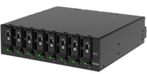 Купить Корзина Procase K2-108-M2-BK 8*M.2 NVMe Gen3 SSD(length 2242/2260/2280),PCIe x4 NVMe and PCIe-AHCI M.2 SSD (черный) hotswap mobie rack module 5.25" - X-1179335 из реестра по лучшей цене