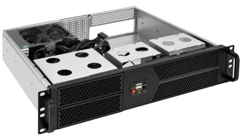 Корпус серверный 2U Exegate Pro 2U400-04 EX298540RUS RM 19", глубина 400, БП 800RADS, 2*USB