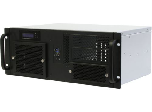 Корпус серверный 4U Procase GM430-B-0 черный, панель управления, без БП глубина 300мм, MB 12"x9.6"