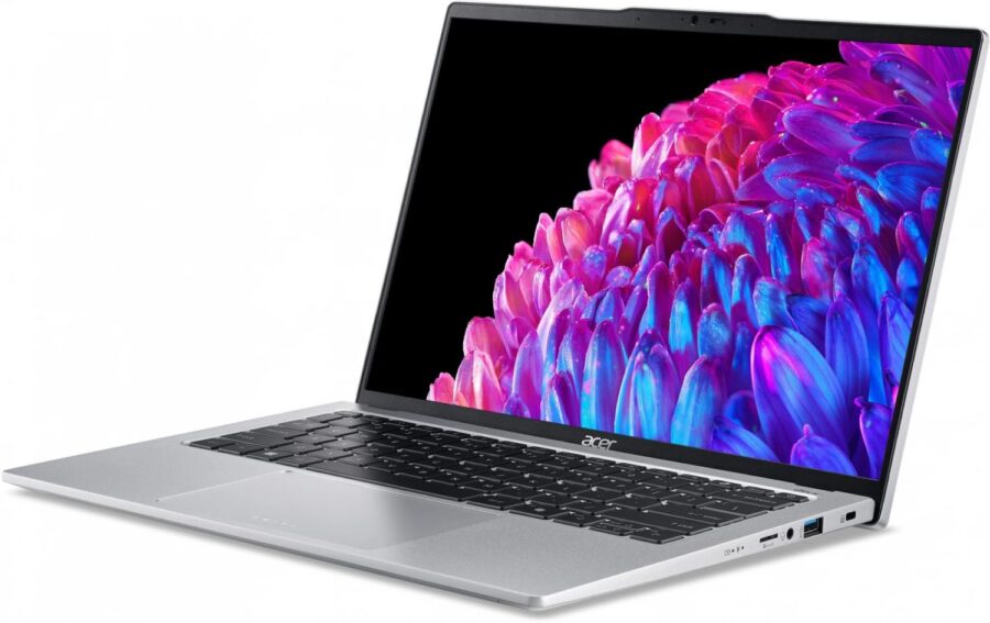 Ноутбук Acer Swift Go 14 SFG14-73 Core Ultra 7 155H 16Gb SSD1Tb Intel Arc 14" IPS 2.8K (2880x1800) Windows 11 Home silver WiFi BT Cam (NX.KV4CD.001) — изображение 4