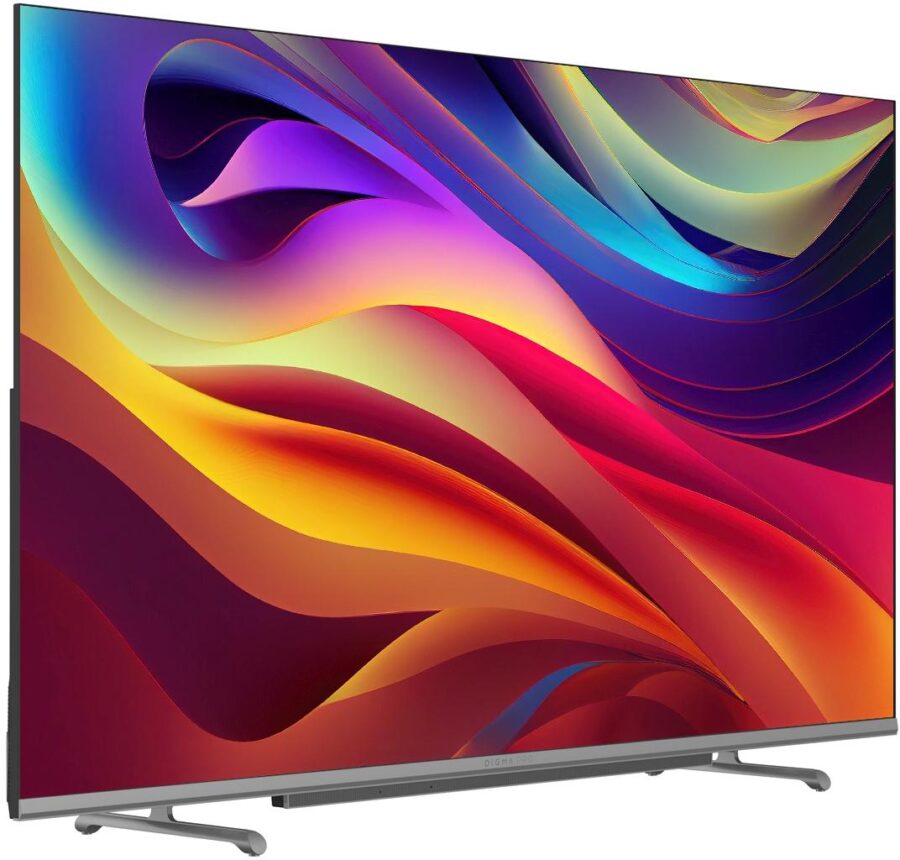 Телевизор QLED Digma Pro 55" QLED 55L Google TV Frameless черный/серебристый 4K Ultra HD 120Hz HSR DVB-T DVB-T2 DVB-C DVB-S DVB-S2 USB WiFi Smart TV — изображение 3