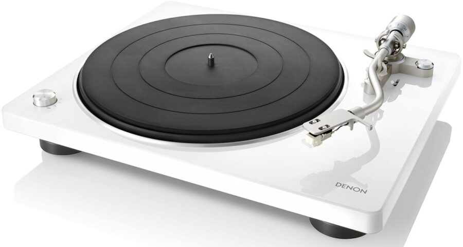 Проигрыватель винила Denon DP-400 частично автоматический белый — изображение 2
