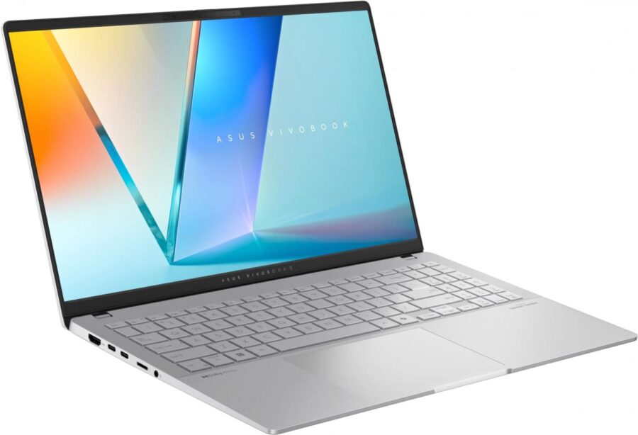 Ноутбук Asus Vivobook S 15 OLED S5507QA-MA013W Snapdragon X Plus X1P-42-100 16Gb SSD1Tb Qualcomm Adreno 15.6" OLED 3K (2880x1620) Windows 11 Home silver WiFi BT Cam (90NB14Q2-M00B40) — изображение 3
