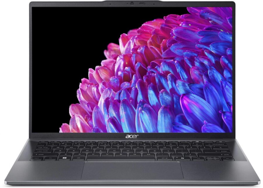 Ноутбук Acer Swift Go 14 SFG14-63-R57X Ryzen 7 8845HS 16Gb SSD1Tb AMD Radeon 780M 14" OLED 2.8K (2880x1800) Windows 11 Home metall WiFi BT Cam (NX.KTSCD.003)