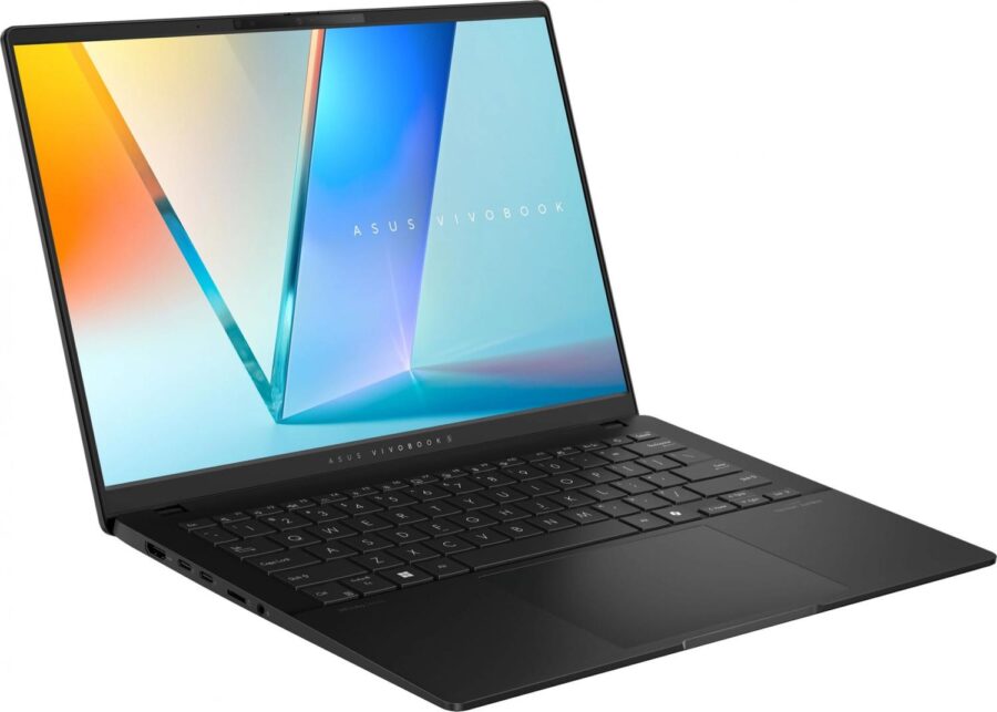 Ноутбук Asus VivoBook S14 S5406SA-QD200 Core Ultra 7 258V 32Gb SSD1Tb Intel Arc 140V 14" OLED WUXGA (1920x1200) без ОС black WiFi BT Cam (90NB15R3-M00CB0) — изображение 2
