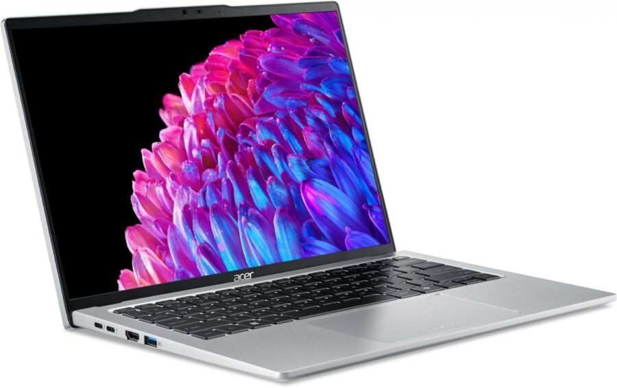 Ноутбук Acer Swift Go 14 SFG14-73 Core Ultra 7 155H 16Gb SSD1Tb Intel Arc 14" IPS 2.8K (2880x1800) Windows 11 Home silver WiFi BT Cam (NX.KV4CD.001) — изображение 3