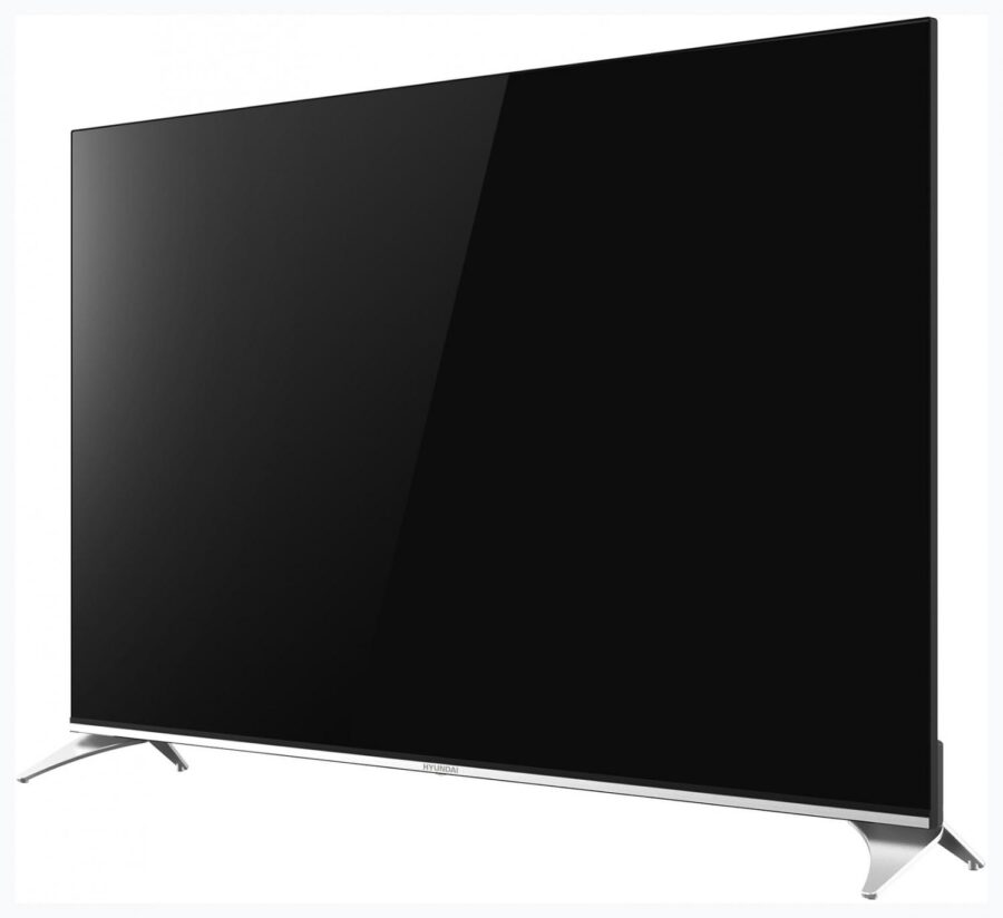 Телевизор QLED Hyundai 65" H-LED65QBU7500 Android TV Frameless черный/серебристый 4K Ultra HD 60Hz DVB-T DVB-T2 DVB-C DVB-S DVB-S2 USB WiFi Smart TV — изображение 2