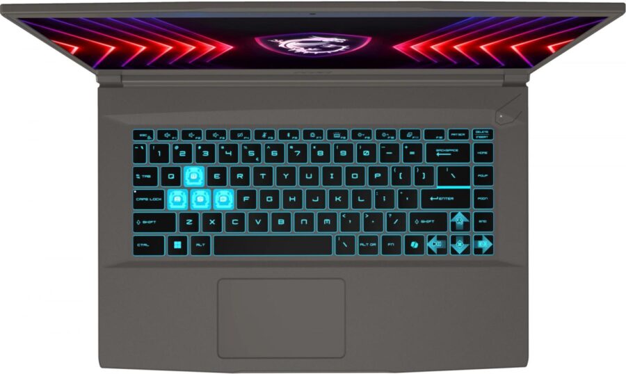 Ноутбук MSI Thin 15 B12UCX-2633XRU Core i5 12450H 16Gb SSD512Gb NVIDIA GeForce RTX 2050 4Gb 15.6" IPS FHD (1920x1080) FreeDOS grey WiFi BT Cam (9S7-16R831-2633) — изображение 4