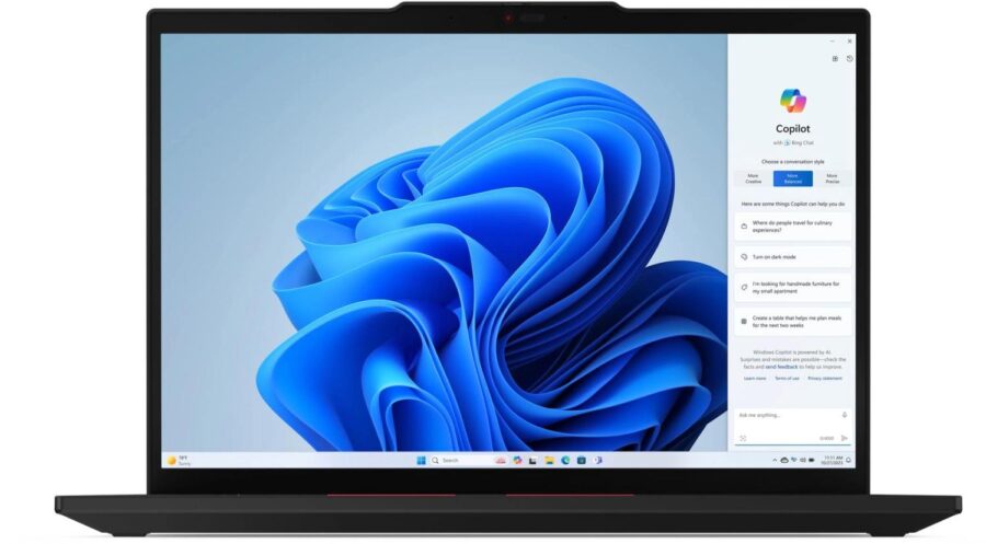Ноутбук Lenovo ThinkPad T14 G5 Core Ultra 5 135U 16Gb SSD256Gb Intel Graphics 14" IPS WUXGA (1920x1200) Windows 11 Professional 64 black WiFi BT Cam (21MMS99X0V) — изображение 2