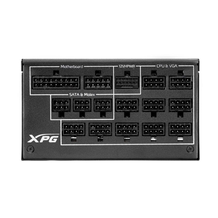 Блок питания XPG CYBERCORE II 1000W 80+ Platinum, полностью модульный — изображение 4