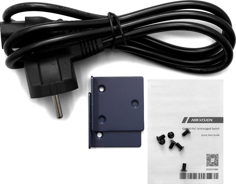 Коммутатор Hikvision DS-3E0326P-E(C) (L2) 24x100Мбит/с 2x1Гбит/с 2SFP 24PoE 370W неуправляемый