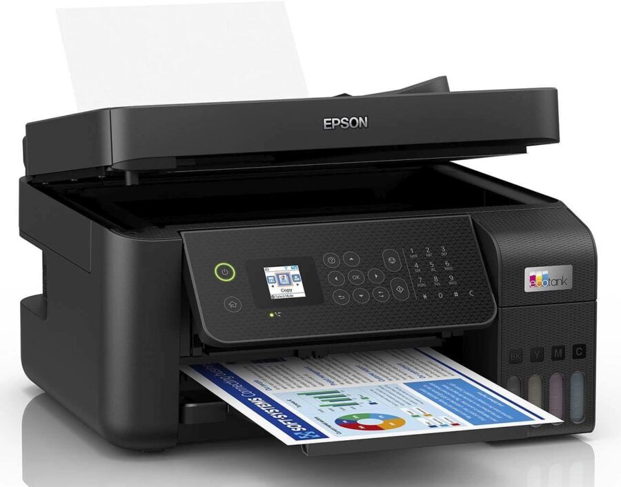 МФУ струйный Epson L5290 (C11CJ65512/C11CJ65409) A4 WiFi черный — изображение 2
