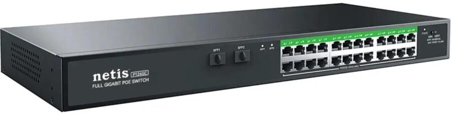 Коммутатор/ Коммутатор Netis P124GC (L2) 24x1Гбит/с 2SFP 24PoE+ 360W неуправляемый — изображение 3