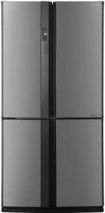 Купить Холодильник Sharp/ 172x89.2x77.1 см, объем камер 345+211, No Frost, морозильная камера снизу,серебристый - 4D-13140880 из реестра по лучшей цене