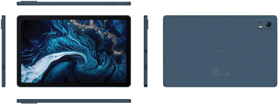 Планшет Digma Pro HIT 14 T606 (1.6) 8C RAM4Gb ROM128Gb 10.4" IPS 2000x1200 4G 2Sim Android 13 синий 13Mpix 5Mpix BT WiFi microSD 128Gb 7000mAh — изображение 4
