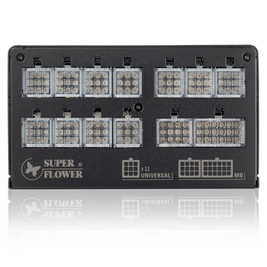 блок питания 1200 Ватт/ Super Flower Power Supply Leadex Platinum, 1200W, ATX, 135mm, 10xSATA, 8xPCI-E(6+2), APFC, 80+ Platinum, Full Modular — изображение 4
