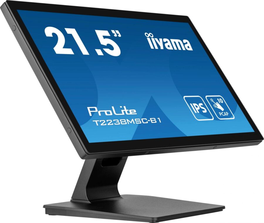 Монитор Iiyama 21.5" ProLite T2238MSC-B1 черный IPS LED 16:9 HDMI M/M матовая 1000:1 600cd 178гр/178гр 1920x1080 60Hz DP FHD USB Touch 6.8кг — изображение 2