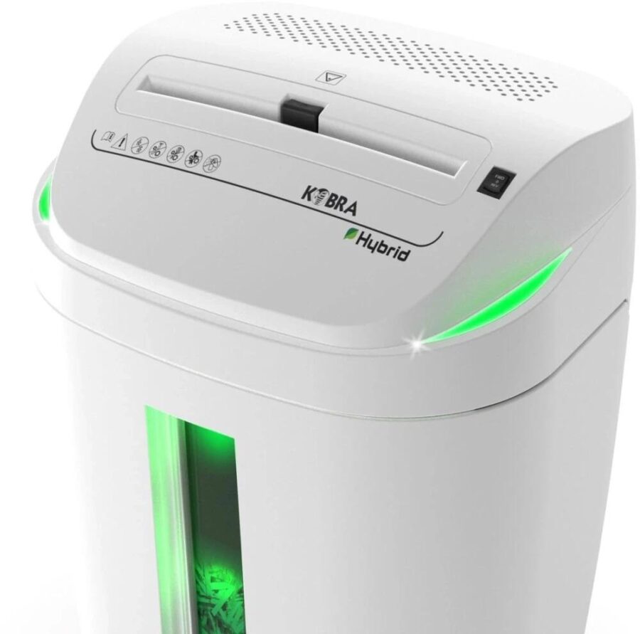 Шредер Kobra S4-Hybrid E/S серый (секр.Р-2) ленты 20лист. 40лтр. скрепки скобы пл.карты CD — изображение 4