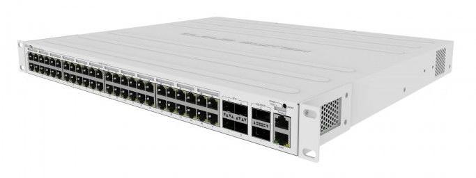 Коммутатор MikroTik CRS354-48P-4S+2Q+RM (L3) 1x100Мбит/с 48x1Гбит/с 4SFP+ 2xQSFP+ 48PoE+ 700W управляемый — изображение 2