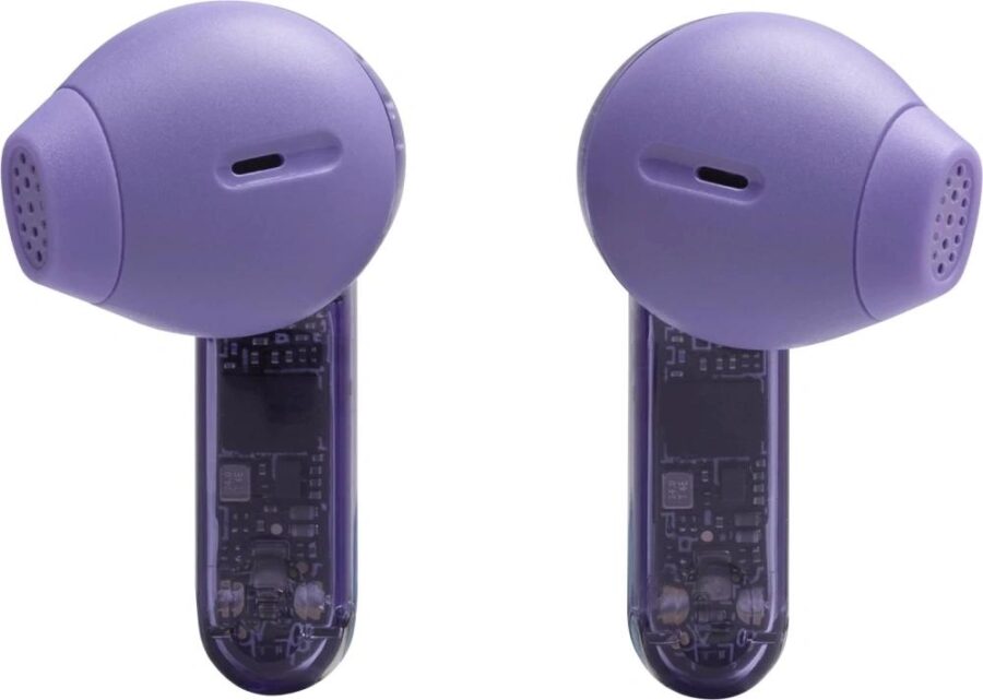 Гарнитура вкладыши JBL Tune Flex 2 Ghost Edition прозрачный/фиолетовый беспроводные bluetooth в ушной раковине (JBLTFLEX2GMAE) — изображение 3