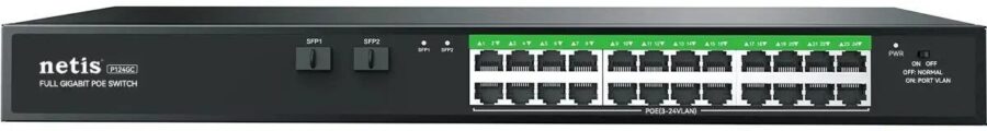 Коммутатор/ Коммутатор Netis P124GC (L2) 24x1Гбит/с 2SFP 24PoE+ 360W неуправляемый — изображение 4