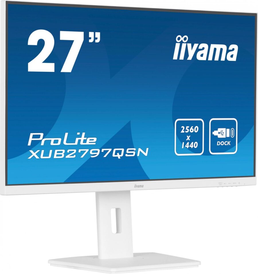 Монитор Iiyama 27" ProLite XUB2797QSN-W1 белый IPS LED 16:9 HDMI M/M матовая HAS Piv 1300:1 250cd 178гр/178гр 2560x1440 100Hz DP Quad HD 2K (1440p) USB 6.1кг — изображение 3