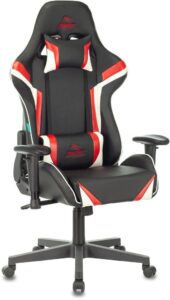 Купить Кресло игровое Zombie Z4 черный/красный эко.кожа крестов. пластик - 4D-15190468 из реестра по лучшей цене