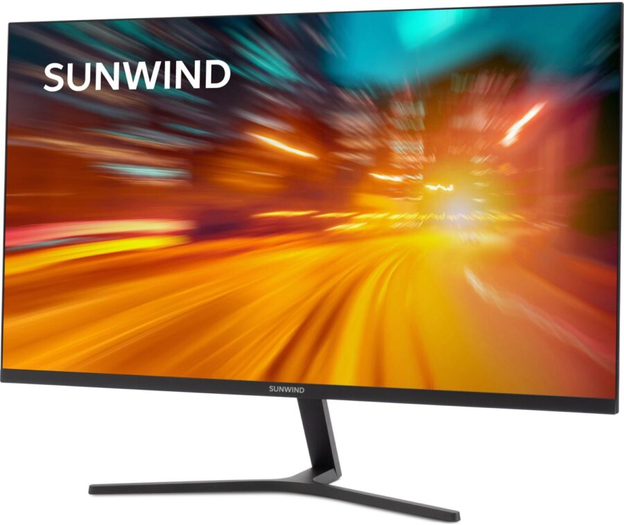 Монитор SunWind 27" SM-27FI401 черный IPS LED 1ms 16:9 HDMI матовая 250cd 178гр/178гр 1920x1080 180Hz G-Sync FreeSync DP FHD 4.2кг — изображение 2