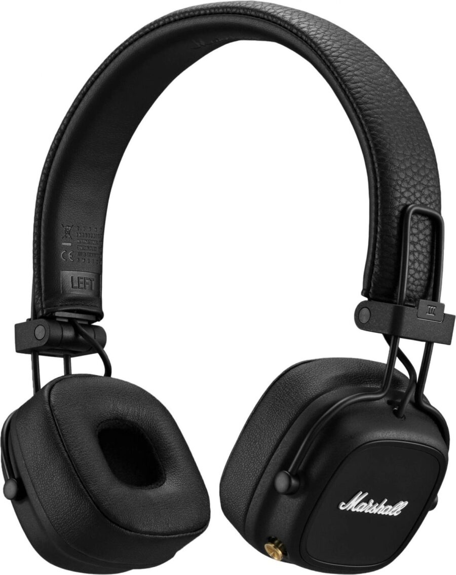 Гарнитура накладные Marshall Major IV черный беспроводные bluetooth оголовье (1005773) — изображение 3