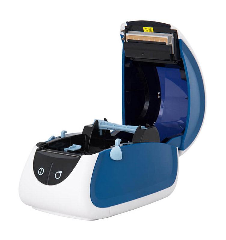 Термопринтер Mertech LP80 EVA (4526) 203dpi 100мм/с/USB/RS232 для печ.накл./синий белый — изображение 3
