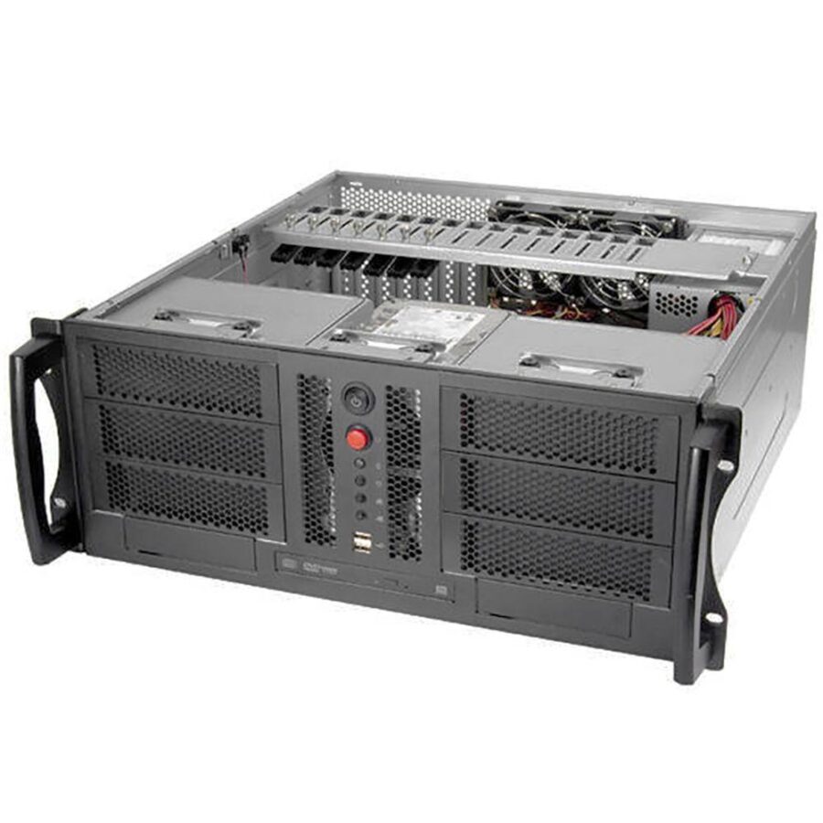 Корпус Chenbro RM41300H12*13729 For Tesla GPU MB 12"x13", 3x5.25"+2x3"
+4 Internal 3.5, 120mm FAN, wo PSU, w/ Front Door — изображение 3