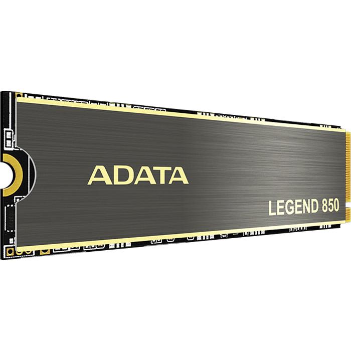 Твердотельный накопитель/ ADATA SSD LEGEND 850, 2TB, M.2(22x80mm), NVMe 1.4, PCIe 4.0 x4, 3D NAND, R/W 5000/4500MB/s, IOPs 400 000/550 000, TBW 2000, DWPD 0.54, with Heat Sink (5 лет) — изображение 2