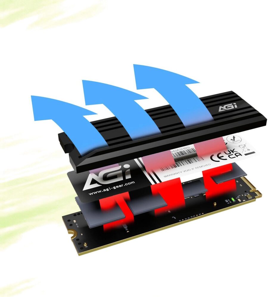 Накопитель SSD AGi PCIe 4.0 x4 2TB AGI2T0G44AI828 AI828 M.2 2280 — изображение 4