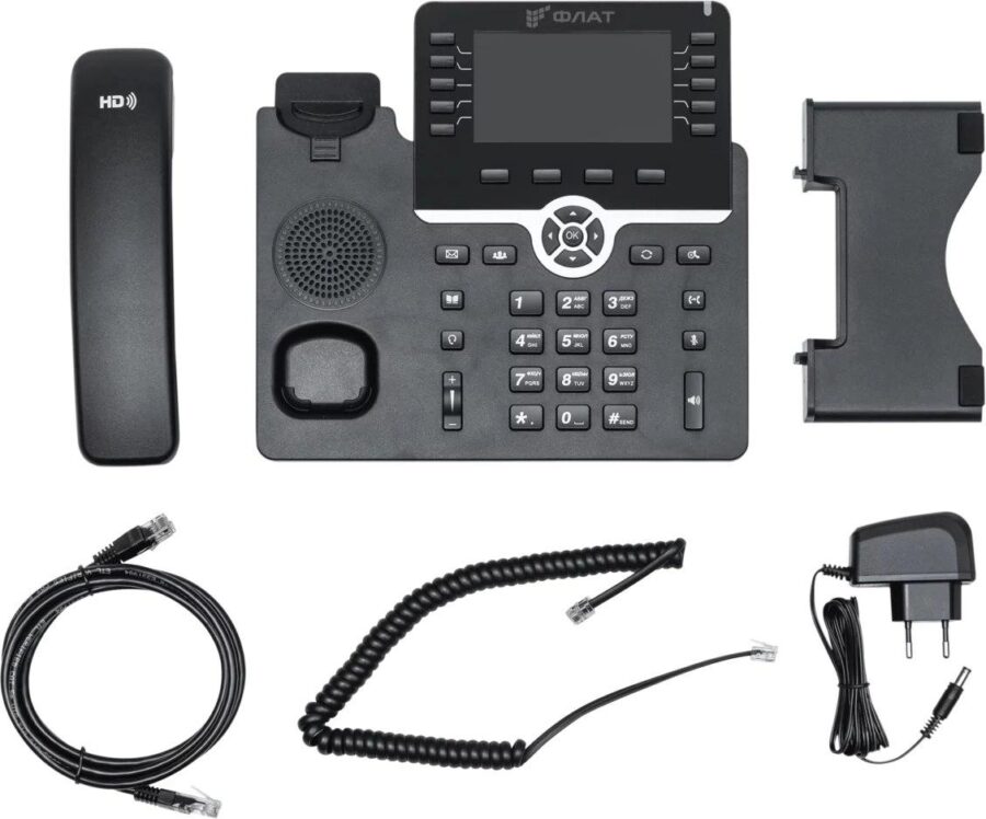 Телефон IP Флат Flat-Phone-B10/RU    черный — изображение 4