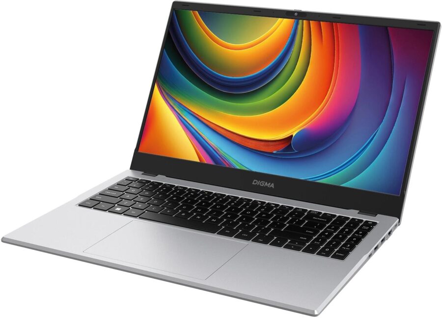 Ноутбук Digma EVE P5852 N-series N200 16Gb SSD512Gb Intel UHD Graphics 15.6" IPS FHD (1920x1080) Windows 11 Professional silver WiFi BT Cam 5900mAh (DN15N2-ADXW01) — изображение 3