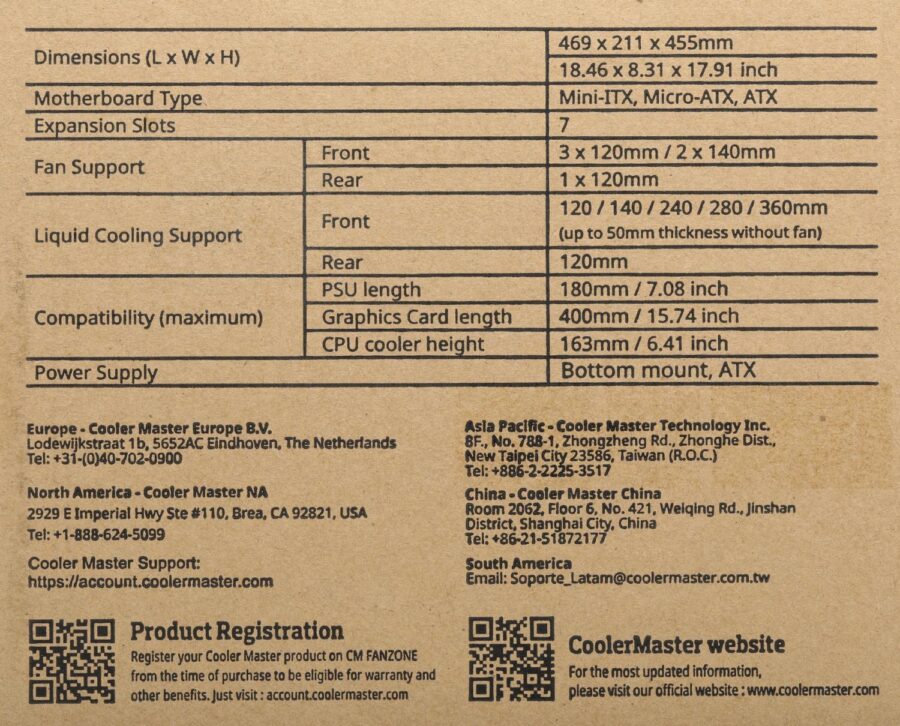 Корпус Cooler Master MasterBox Lite 5 ARGB, W/O controller черный без БП ATX 3x120mm 2x140mm 2xUSB3.0 audio bott PSU — изображение 4