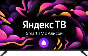 Купить Телевизор LED Starwind 50" SW-LED50UG403 Яндекс.ТВ Frameless черный 4K Ultra HD 60Hz DVB-T DVB-T2 DVB-C DVB-S DVB-S2 USB WiFi Smart TV - 4D-13263010 из реестра по лучшей цене