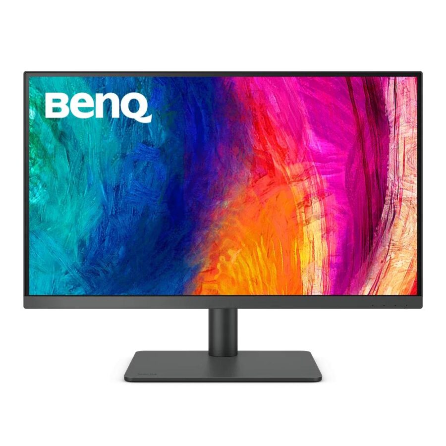 Мониторы/ Benq PD2705U 27'', 3840x2160, IPS,  60Hz, 1200:1, 350cd, 5ms, HDMI, DP; 3*USB 3.0, USB C*65W, Thunderbolt 3, Speakers, Height adj 110, Pivot, 100% sRGB, Flicker-free;Low Blue Light, Calibration Report, 3Y, Grey