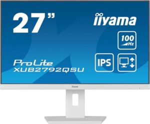 Купить Монитор Iiyama 27" ProLite XUB2792QSU-W6 белый IPS LED 0.4ms 16:9 HDMI M/M матовая HAS Piv 250cd 178гр/178гр 2560x1440 100Hz DP WQ USB 6.1кг - 4D-14121459 из реестра по лучшей цене
