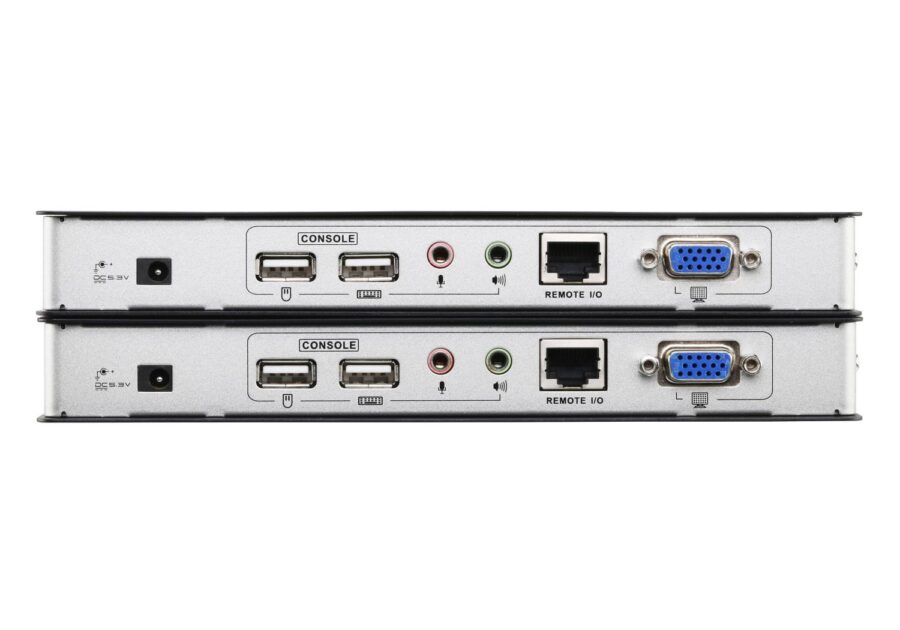 Удлинитель консоли (клав./мышь USB+мон.+аудио+RS232) на 200м/ USB VGA/Audio Cat 5 KVM Extender — изображение 4