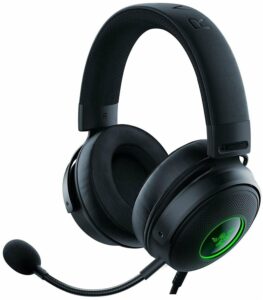 Купить Наушники с микрофоном Razer Kraken V3 HyperSense черный 2м мониторные оголовье (RZ04-03770100-R3M1) - 4D-15093715 из реестра по лучшей цене