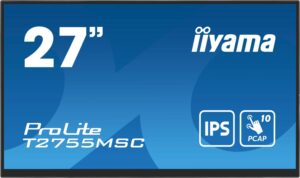 Купить Монитор Iiyama 27" ProLite T2755MSC-B1 черный IPS LED 16:9 HDMI M/M матовая 400cd 178гр/178гр 1920x1080 60Hz DP FHD USB Touch 5.8кг - 4D-15213636 из реестра по лучшей цене