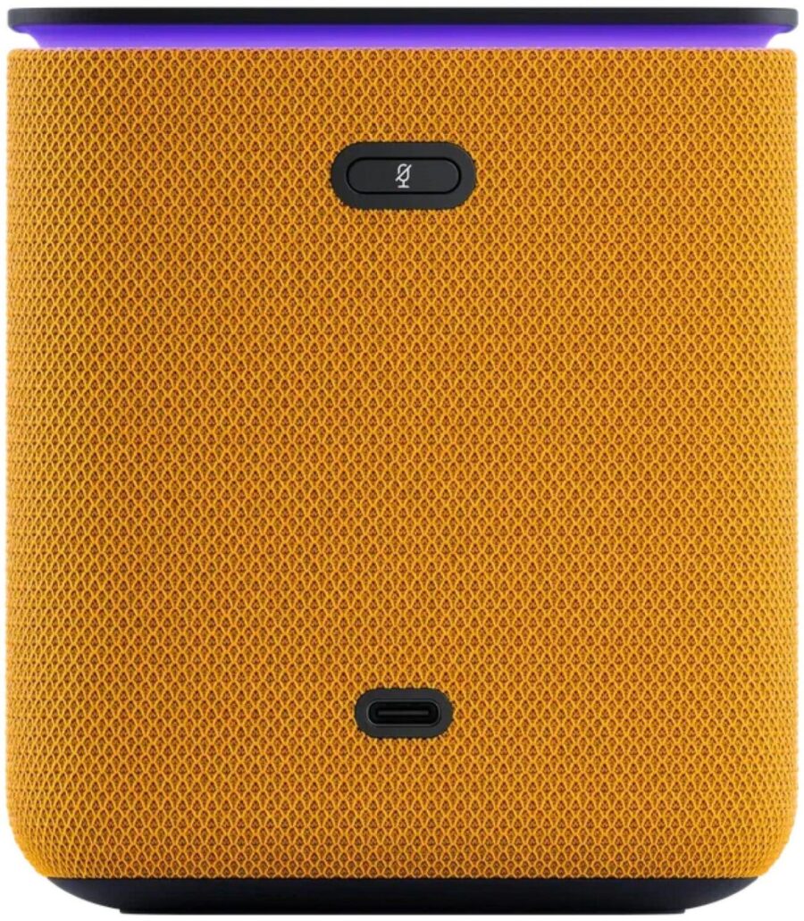 Умная колонка Yandex Станция Миди Алиса оранжевый 24W 1.0 BT/Wi-Fi 10м (YNDX-00054ORG) — изображение 2