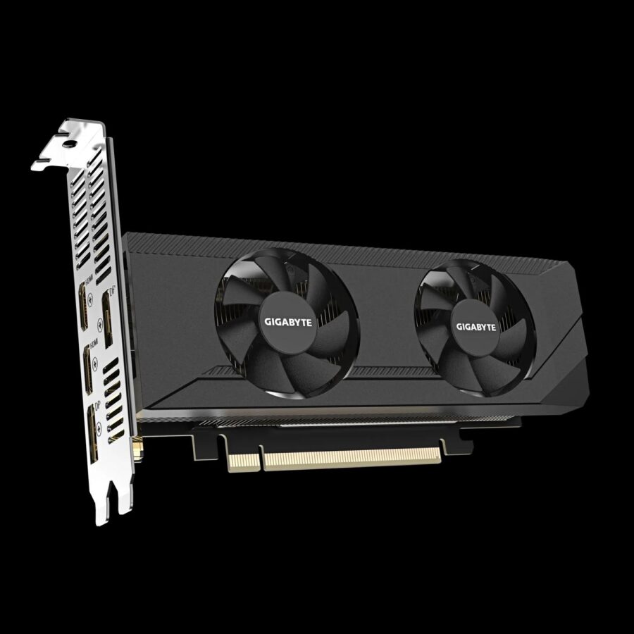Видеокарта VGA GIGABYTE NVIDIA GeForce RTX 3050 OC Low Profile 6G 6GB, GDDR6/96-bit, PCIe 4.0, 2xHDMI 2.1, 2xDP, 1.8-slot — изображение 2