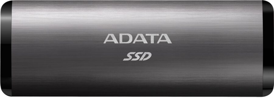 Твердотельный накопитель/ ADATA External SSD SE760, 2048GB, Type-C, USB 3.2 Gen2, R/W 1000/800 MB/s, 122x44x14mm, Titan-Gray (3 года)