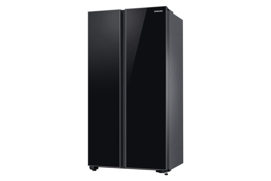 Холодильник Samsung/ 178x91.2.x71.6, 680/229 л, No Frost, side by side, черное стекло — изображение 3