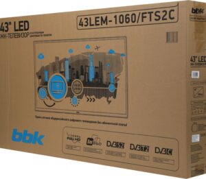 Купить Телевизор LED BBK 43" 43LEM-1060/FTS2C черный FULL HD 60Hz DVB-T2 DVB-C DVB-S2 USB (RUS) - 4D-15333202 из реестра по лучшей цене