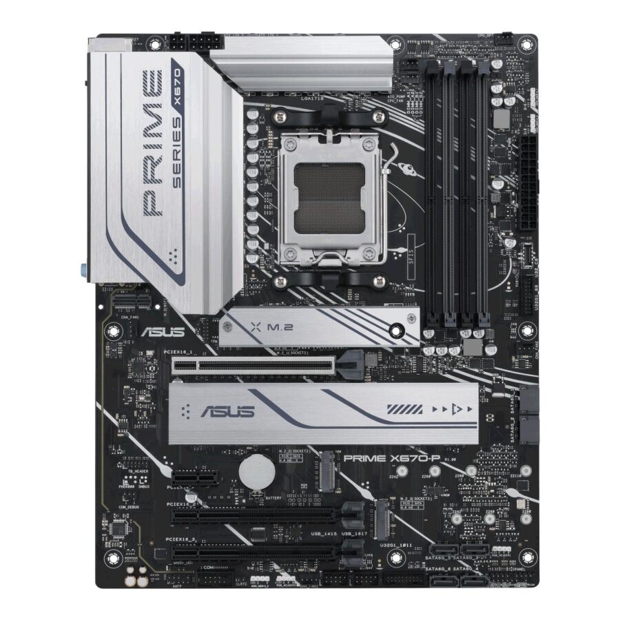 Материнская плата ASUS PRIME X670-P-CSM AM5 ATX 4xDDR5 3xPCIEx16 PCIEx1 3xM.2 USB-C DP HDMI 2.5GLAN (90MB1BU0-M0EAYC) — изображение 2